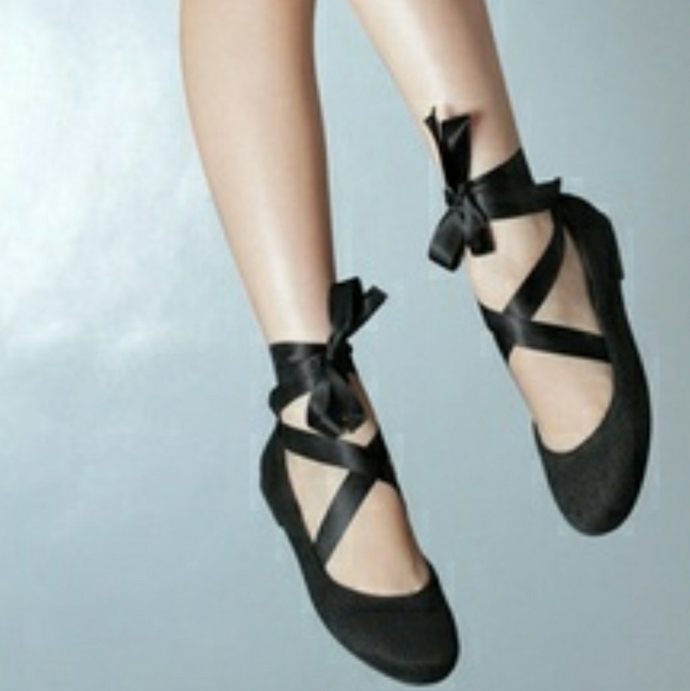 Leather ballet shoes euc